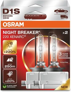 Xenonlamp D1S +220% Osram 66140XN2-2HB Duobox Actieprijs 139,90